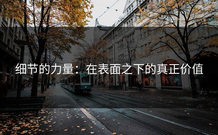 细节的力量：在表面之下的真正价值  第1张